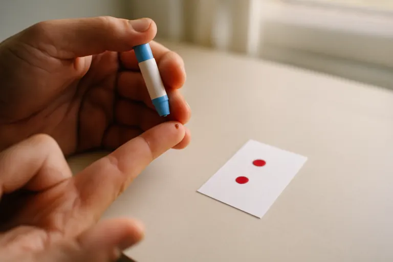 NAD test thuis via vingerprik op droogbloedkaart voor meten van NAD+ niveaus