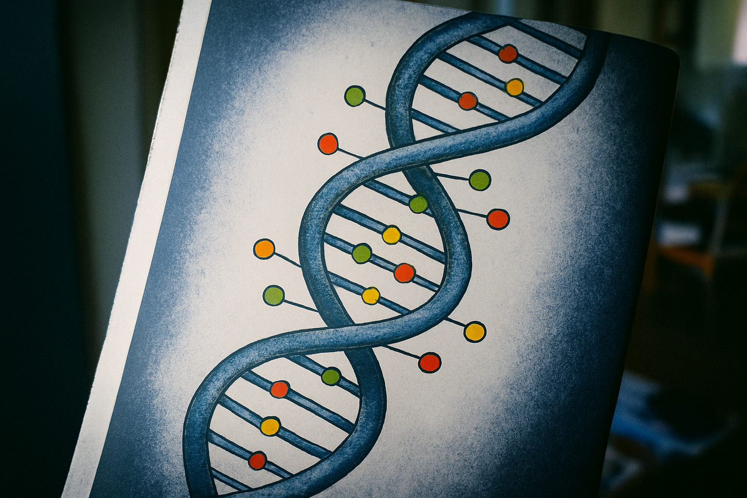 DNA-streng met methylatiepatronen die biologische leeftijd bepalen via epigenetische klokken