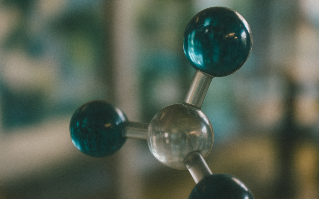 TMG supplement als methyl-donor met drie methylgroepen in moleculaire weergave